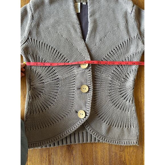 Isabella Bird Vtg Lavender Chunky Cardigan Sweater Size Small - Picture 4 of 6